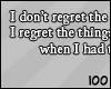 100 | Regret