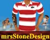 *MS* Polo striped red