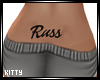 Russ back tattoo