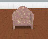 Mauve and Flowers Chair