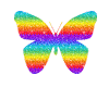 a rainbow butterfly