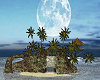 island moon sea romantic