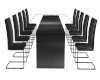 Modern blk Dining table