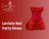 Lavinia Red  Party Dress