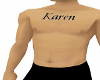 Karen chest tat