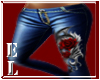 Blue jeans with Roses