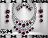 Dark Pink Jewelry Set