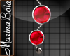 -MB- red Planet Earrings
