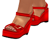 Red Clarissa Sandals