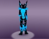 Blabk Blue Furry Dragon