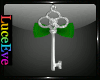Green Vintage Key w/Bow