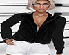 Black Blouse Tucked