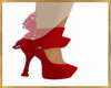 Red party dress shoes