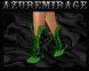 ^AZ^Green Comfy Boots