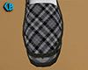 Gray Slippers Plaid 2 F