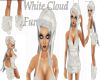WHITE CLOUD FUR DRESS