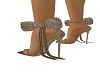 NAS brown bow heels