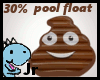 30% poo emoji pool float