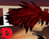 Red/black tip hair