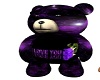 I LOVE YOU PURPLE BEAR