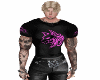 T-SHIRT BLACK-PINK