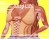Tan Laceup Halter