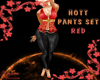 Hott Pants Set Red AF