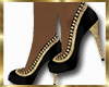 Gold/Black Shoes
