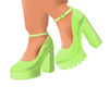 Lime Chunky Heels
