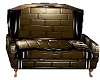brown gold cuddle couch