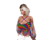 rainbow hippy shirt