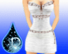 *P*Dress White & Gold