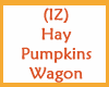 (IZ) Hay Pumpkin Wagon