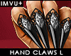 ! nail claws blk-sil L