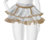 White/golden lace skirt