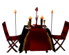 red/blk candle lite tabl