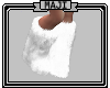 White furry boots