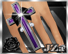 !JZa Luxe Cross Ring PPL
