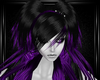 black purple hairstyle