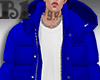 Puffer Hoodie Blue