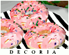 Plates of donuts