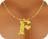 [DF] F gold necklace