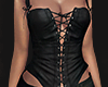 $ tied lace corset black