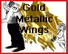Gold Metallic Wings