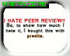 ^_^ Peer Review=Predits?
