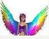 rainbow angel wings