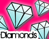 Diamonds Blue Sticker