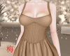 梅 brown mini dress