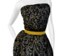 Ar Black Gold Dress