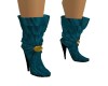 Dark Teal Low Boots